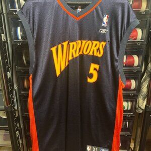 Vintage Reebok NBA Golden State Warriors Baron Davis Jersey Blue Men’s XL